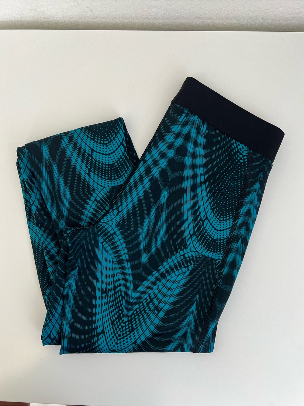 Nike Pro Teal & Black Active Leggings